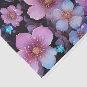 Papier Mousseline Fleurs et parties scintillant découpage (Détail)