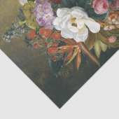 Papier Mousseline Fleurs exotiques dans un vase grec Découpage (Détail)