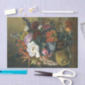 Papier Mousseline Fleurs exotiques dans un vase grec Découpage (Artisanat)