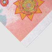 Papier Mousseline Fleurs Fantaisistes (Détail)