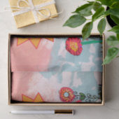 Papier Mousseline Fleurs Fantaisistes (Cadeau)