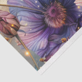 Papier Mousseline Fleurs froides de couleur vive Découpage (Détail)