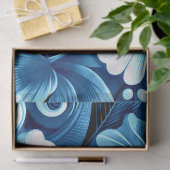 Papier Mousseline Fleurs hawaïennes tropicales Hibiscus Découpage bl (Cadeau)