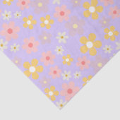 Papier Mousseline Fleurs Illustrées (Détail)