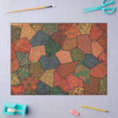 PAPIER MOUSSELINE FLEURS JAPONAISES ANCIENNES, FEUILLES, FLEURS GÉOM (Artisanat)