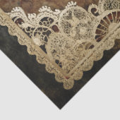 Papier Mousseline Fleurs Jardin de Fille et Chat Noir uniques (Détail)