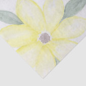 Papier Mousseline Fleurs jaunes (Détail)