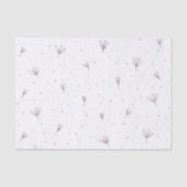 Papier Mousseline Fleurs Lilac (Recto)