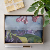 Papier Mousseline Fleurs Lilac Violet Vibrant Déroupage Ladybug (Cadeau)