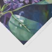 Papier Mousseline Fleurs Lilac Violet Vibrant Déroupage Ladybug (Détail)