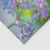 Papier Mousseline Fleurs Lilac Violettes (Détail)