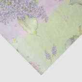 Papier Mousseline Fleurs Lilacs (Détail)