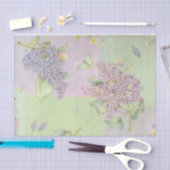 Papier Mousseline Fleurs Lilacs (Artisanat)