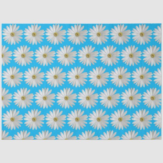 Papier Mousseline Fleurs marguerites (Recto)