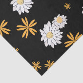 Papier Mousseline Fleurs marguerites blanches dans un sac fourre-tou (Détail)