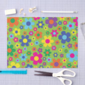 Papier Mousseline Fleurs marguerites mignonnes colorées 1ère fête d' (Artisanat)