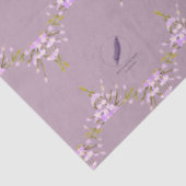 Papier Mousseline Fleurs mauve Mel Mae Schmidt Stationery (Détail)