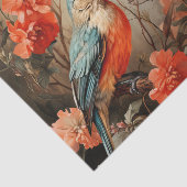 Papier Mousseline Fleurs mignonnes Amateurs d'oiseaux Tissu Papier (Détail)