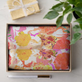 Papier Mousseline Fleurs mignonnes motif (Cadeau)