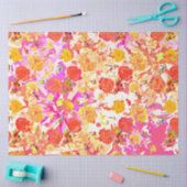 Papier Mousseline Fleurs mignonnes motif (Artisanat)