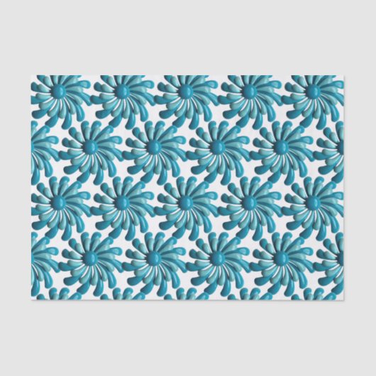 Papier Mousseline Fleurs MOD Rétro - Jardin d'été MCM Printemps (Recto)