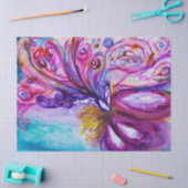 PAPIER MOUSSELINE FLEURS MORTES BLANCHES EN ROSE, PARKLES D'OR (Artisanat)