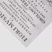 Papier Mousseline Fleurs musicales Italienne Baroque Musique Découpa (Détail)