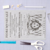 Papier Mousseline Fleurs musicales Italienne Baroque Musique Découpa (Artisanat)
