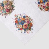 Papier Mousseline Fleurs & Papillons (Détail)