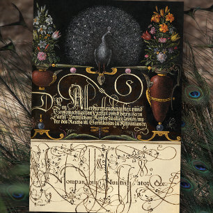 Papier Mousseline Fleurs, Peacock, Papillons & Calligraphie