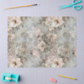 Papier Mousseline Fleurs peintes de style shabby chic victorien en d (Artisanat)