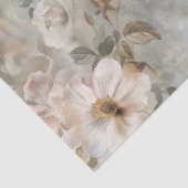 Papier Mousseline Fleurs peintes découpées de style shabby chic vict (Détail)