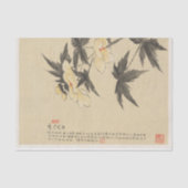Papier Mousseline Fleurs Pl. 08 par Liang Yuwei (Recto)