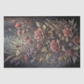 Papier Mousseline Fleurs pour anges gothiques #2 - Découpage - (Recto)