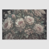 Papier Mousseline Fleurs pour anges gothiques #4 - Découpage - (Recto)