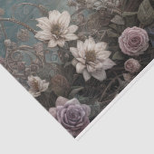 Papier Mousseline Fleurs pour anges gothiques #6 - Découpage - (Détail)