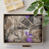 Papier Mousseline Fleurs pourpres Hepatica (Cadeau)