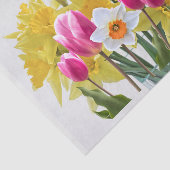 Papier Mousseline Fleurs printanières / Bouquet de jonquilles, Tulip (Détail)