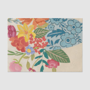 Papier Mousseline Fleurs printanières I