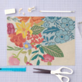 Papier Mousseline Fleurs printanières I (Artisanat)