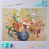 Papier Mousseline Fleurs, Redon (Artisanat)