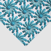 Papier Mousseline Fleurs rétro MOD - Jardin MCM printemps été (Détail)