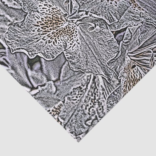 PAPIER MOUSSELINE FLEURS RHODODENDRON (Détail)