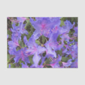 Papier Mousseline Fleurs Rhododendron Violet Floral (Recto)