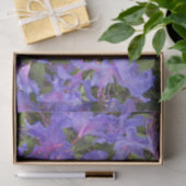 Papier Mousseline Fleurs Rhododendron Violet Floral (Cadeau)