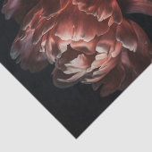 Papier Mousseline Fleurs romantiques Moody foncé Découpage Enveloppe (Détail)