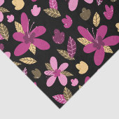 Papier Mousseline Fleurs romantiques Papier de tissus (Détail)