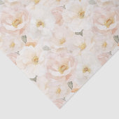 Papier Mousseline Fleurs Rose Fard Shower de Mariage (Détail)