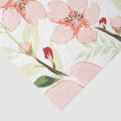 Papier Mousseline Fleurs roses (Détail)