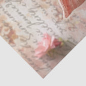 Papier Mousseline Fleurs roses blanches de porc mignonnes Découpage  (Détail)